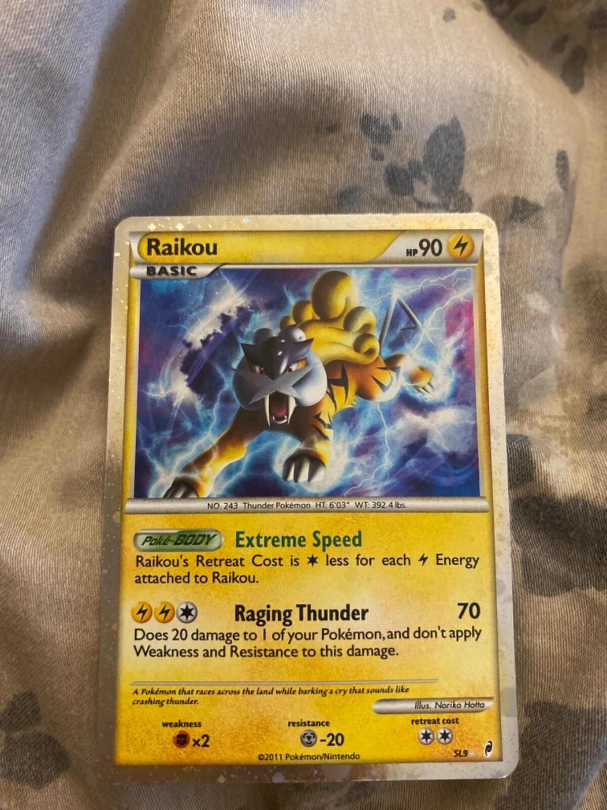 SGC Pokemon 2011 Call of Legends SHINY RAIKOU Holo Foil Rare SGC Pokemon 2011 Call of Legends SHINY RAIKOU Holo Foil Rare