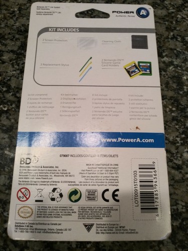 Nintendo DS Lite Clean And Protect Kit Red & Blue NEw