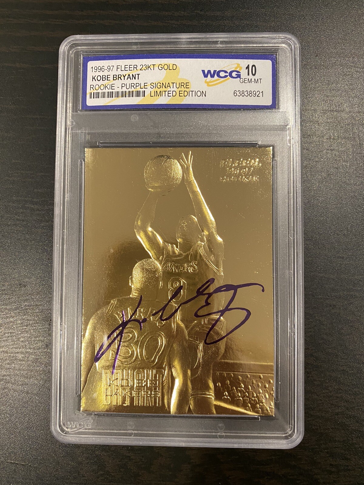 fleer 23kt gold card