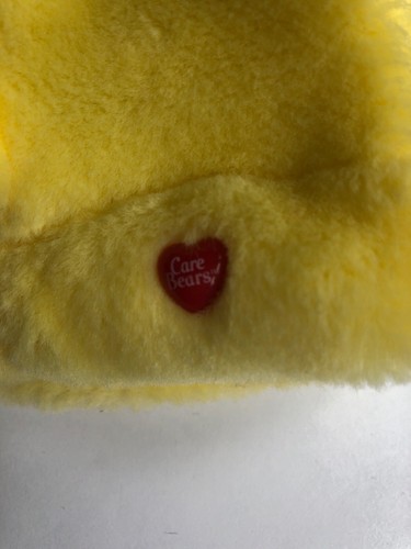 Care Bears Funshine Bear Yellow Puppet 2003 Orange Eyes And Heart Nose 9”