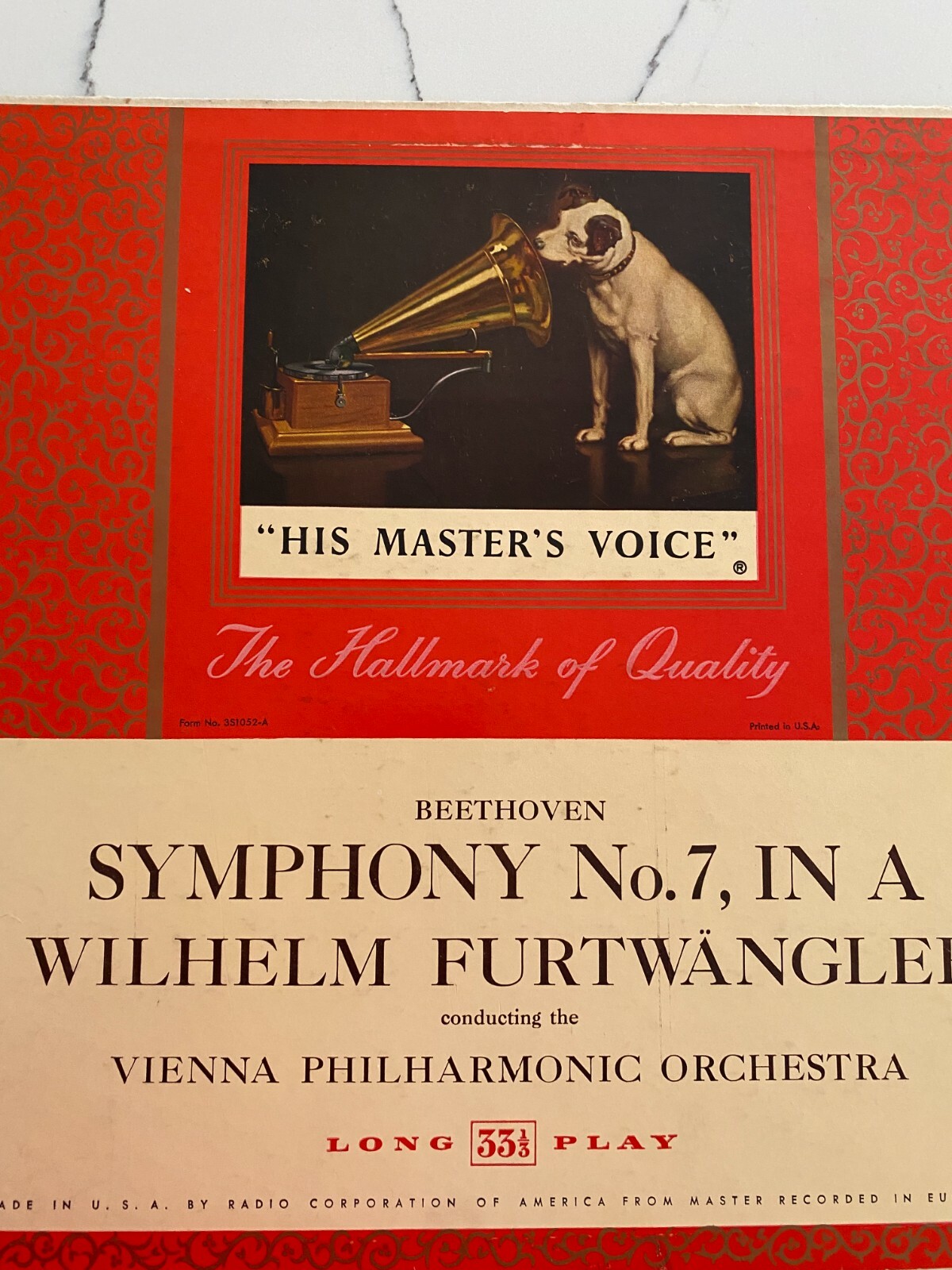 独LP Wiener Philharmoniker, Wilhelm Furtwangler Beethoven Pastorale Sinfonie Nr. 6 1C02700807M HIS MASTERS VOICE /00260 Beethoven - Wiener Philharmoniker, Wilhelm Furtwängler