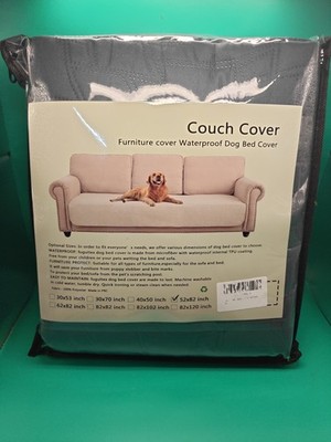 100% Waterproof Couch Cover for Pets, Sofa Covers for 3 Cushion Couch Washable,