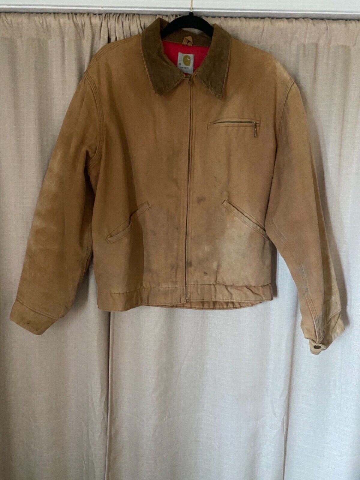 70s Carhartt Detroit lined quilted Jacket talon zippers rare 70s Carhartt Detroit lined quilted Jacket talon zippers rare
