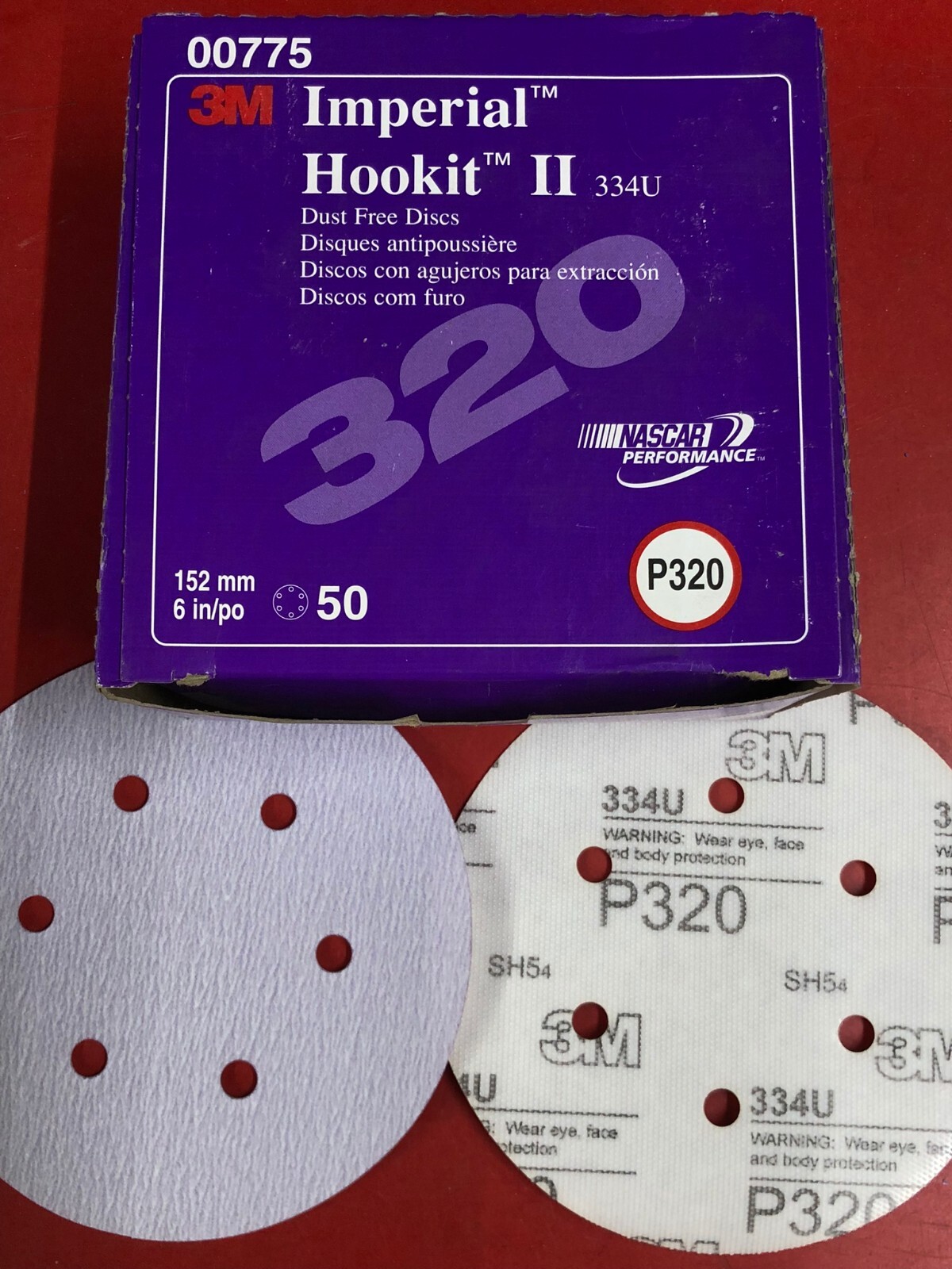 3M 00775 IMPERIAL HOOKIT II 334U DUST FREE 6 3M 00775 IMPERIAL HOOKIT II 334U DUST FREE 6