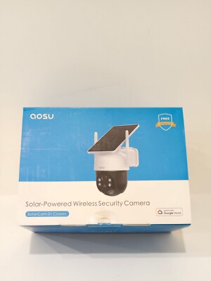 New Open Box AOSU SolarCam D1 Classic 2K PTZ 360° WiFi Security Camera