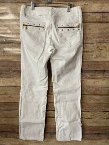 デニム・ジーパン Michael Kors Woman Jeans White MR4905380V 117 Michael Kors White Denim Jeans | italist
