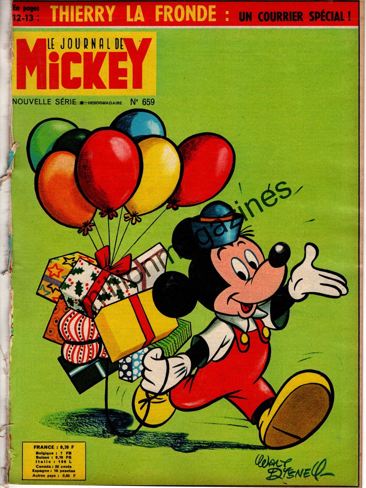 mickey magazine（ヒューイ・デューイ・ルーイ） 1965 Journal de Mickey Comic Magazine #659-Huey Dewey Louie