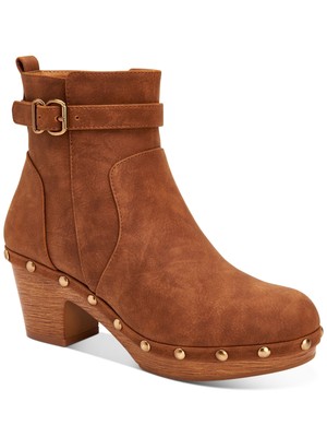 

- COMPANY Женские коричневые ботильоны Tyya на платформе 0,5 дюйма с круглым носком на блочном каблуке, размер 7,5 м, Коричневый, 10008417500