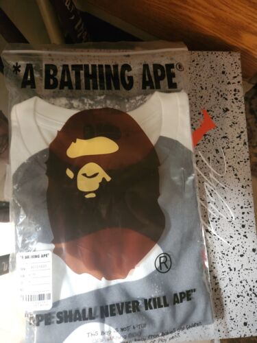 A Bathing Ape BAPE x Joshua Vides Big Head White Tee Brand A Bathing Ape BAPE x Joshua Vides Big Head White Tee Brand