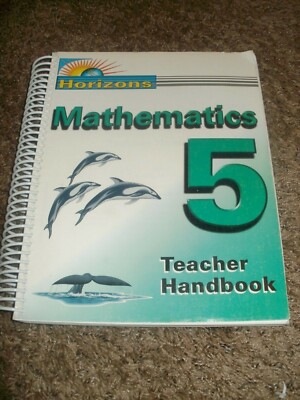 Horizons MATH Mathematics Alpha Omega Teacher's Handbook Guide 5th Grade 5