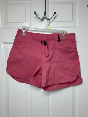 Helly Hansen Women's Solen 5'' Size S Pink Belted Water Shorts Hiking Outdoor