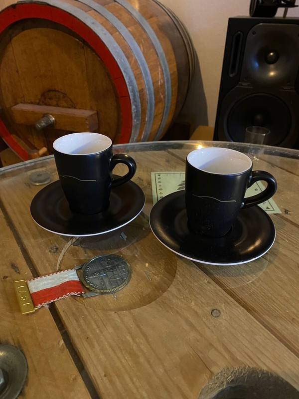 Porzellan Espressotassen 2er Set Schwarz Matt | Kahla | Mercedes Benz Sl-Edition