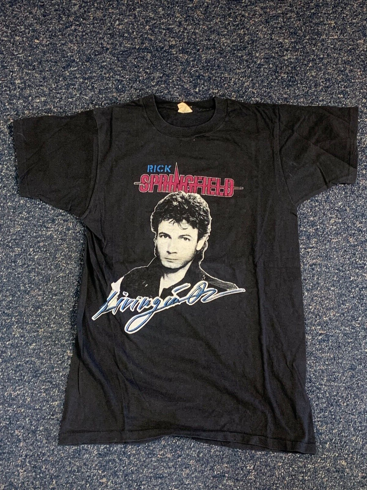 Vintage Rick Springfield Concert World Tour 1983 T Shirt Size M