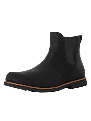 

Мужские кожаные ботинки Timberland Attleboro Chelsea, черные, Черный, A624N-015