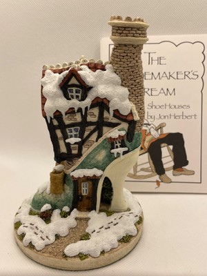 Vintage Shoemakers Dream The Crooked Boot Jon Herbert 1990 w/ box John Hine Ltd