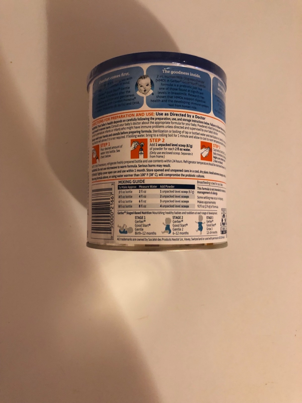 Gerber Good Start Gentle Milk Based Powder Infant Formula 12.7 oz