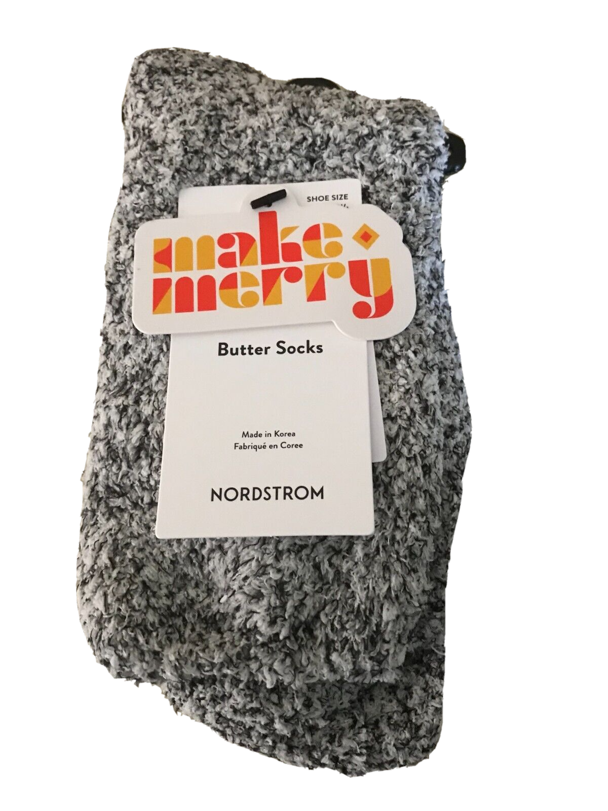 S Black Marl Socks Polyester/spandex Sz 9-11 New