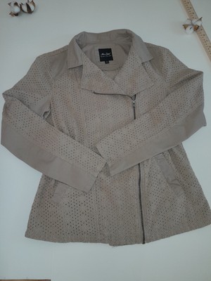 Me Jane Jacket Women Small Brown Asymmetric Zip Front Outerwear. Designed in NY