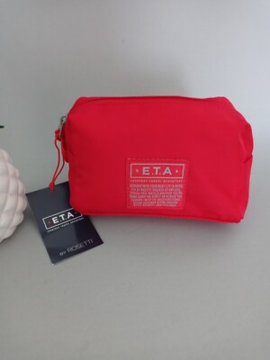 E.T.A. Travel Bag Smal color Red  zipper brand New  With Tags  Polyester New