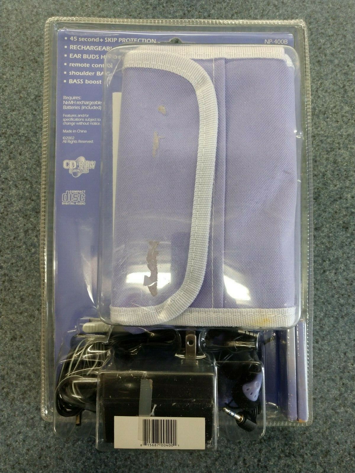 Next play CD player NP-400B Rechargable Batteries Included