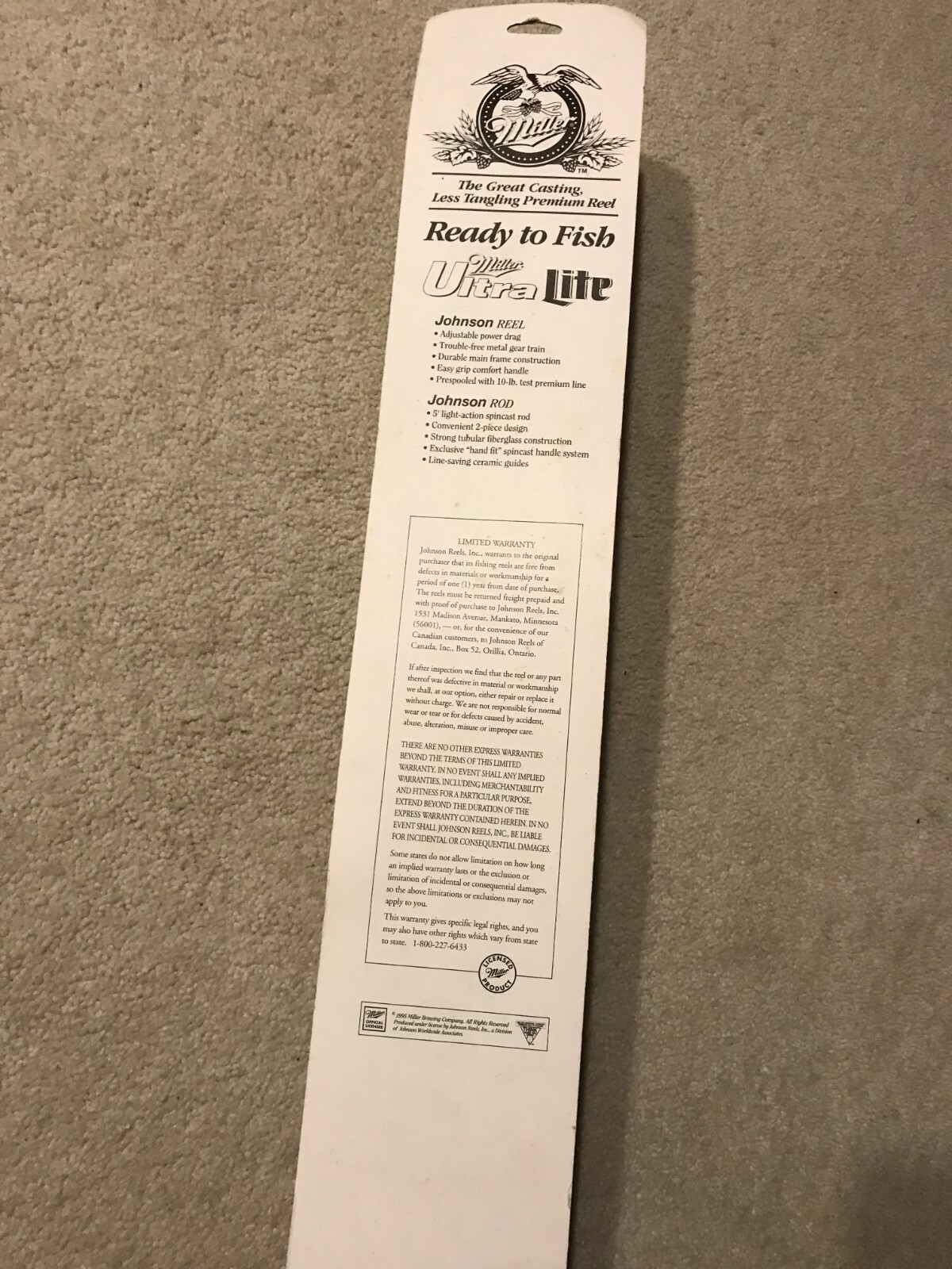 Miller Lite fishing pole brand new still in plastic