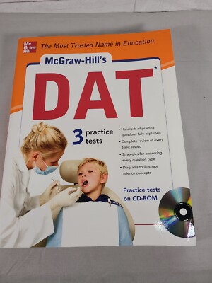 McGraw-Hill's DAT with CD-ROM (3 Test prep) by Evangelist, Thomas|H 