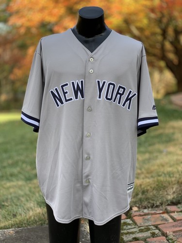 New York Yankees Road Gray Cool Base Stitched Jersey #45