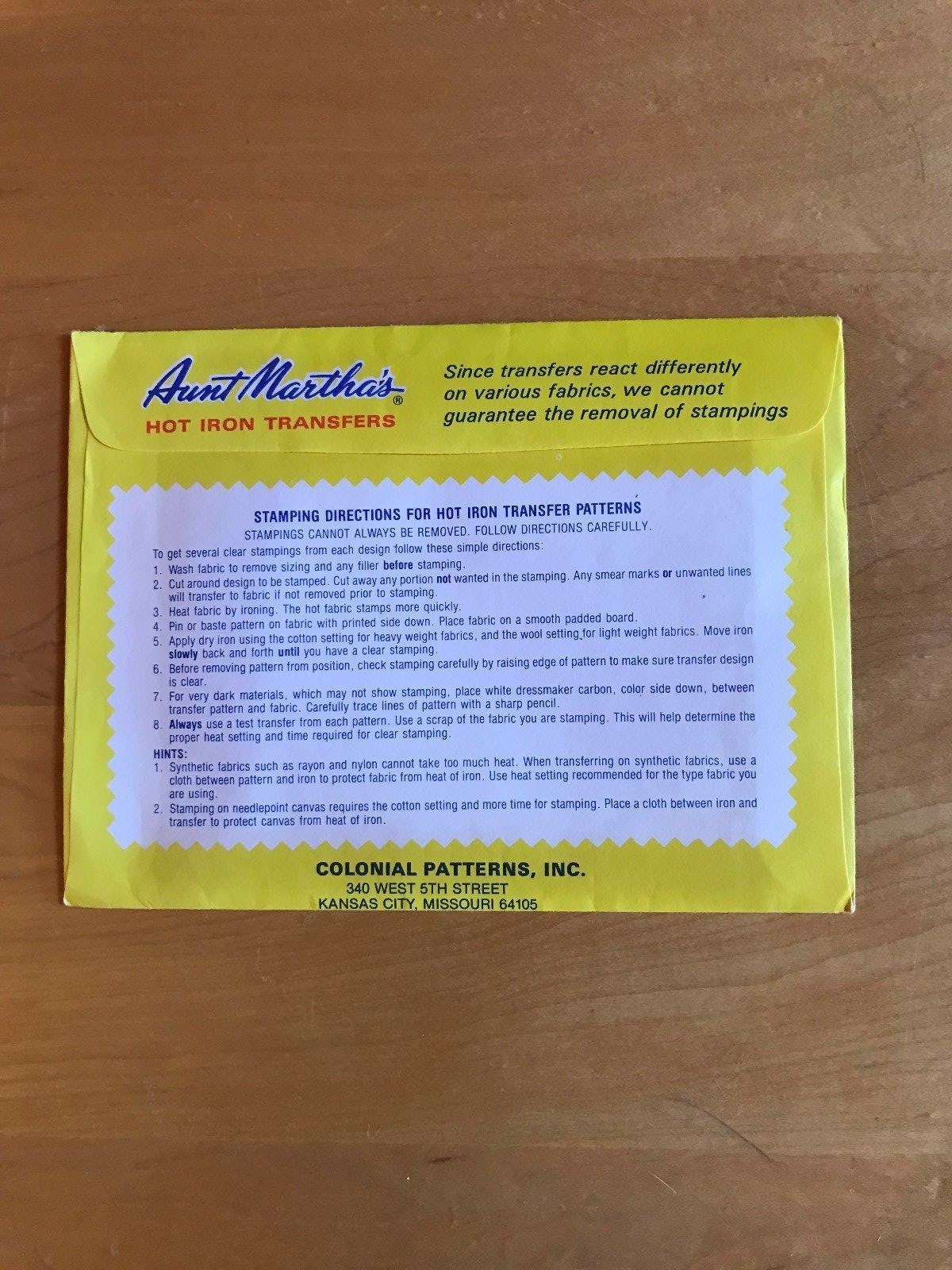 Aunt Martha's~Hot Iron Transfers~#3766~MURTLE TURTLE~Used in Package~USA~Craft~