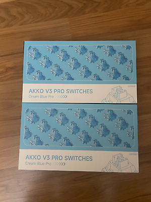🔥[FREE WORLDWIDE SHIPPING]AKKO Cream Blue V3 Pro Tactile Switch 90