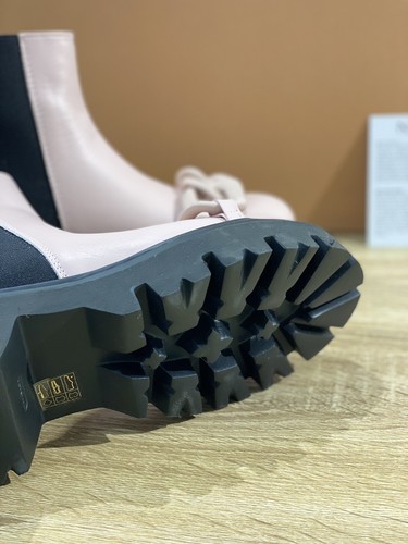 N°21 N21 STIEFEL FRAU COMBAT STIEFEL AUS LEDER NACKT LUXURY 38