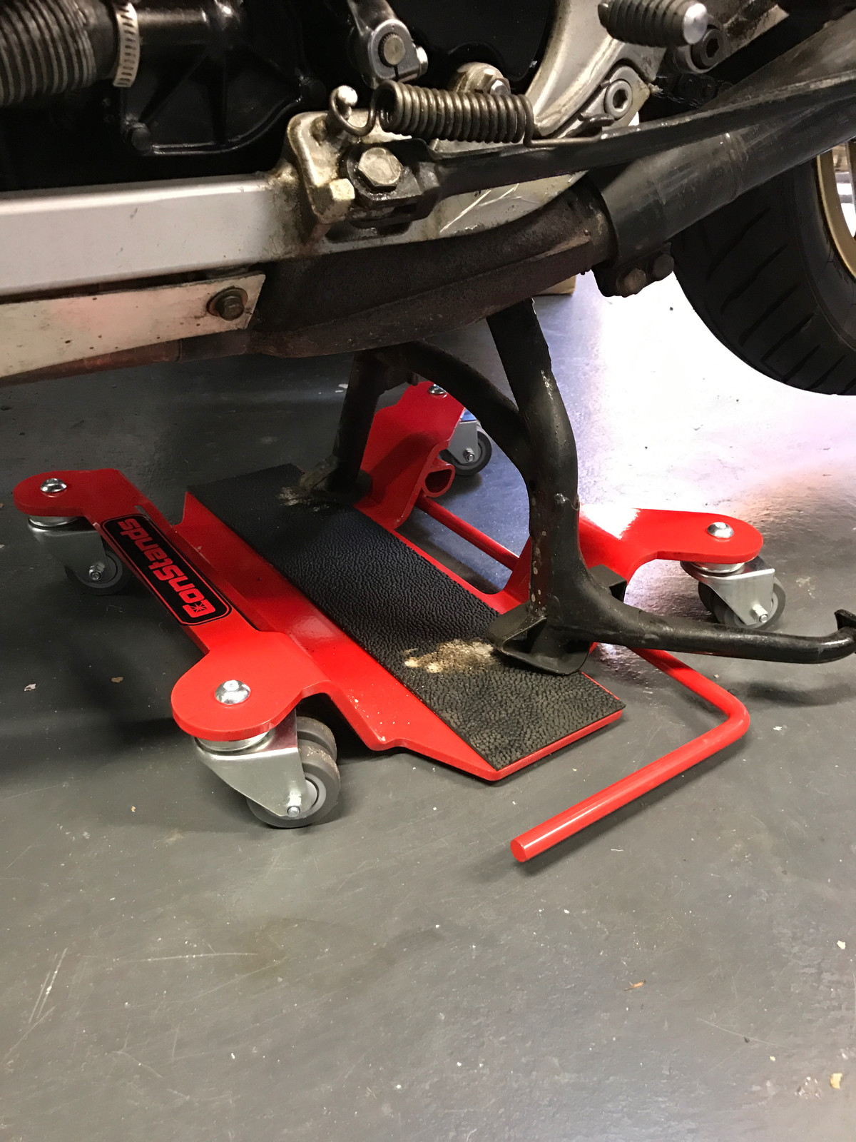 Motorcycle Motorbike Turntable Mover Skate Wheel Dolly ConStands red eBay