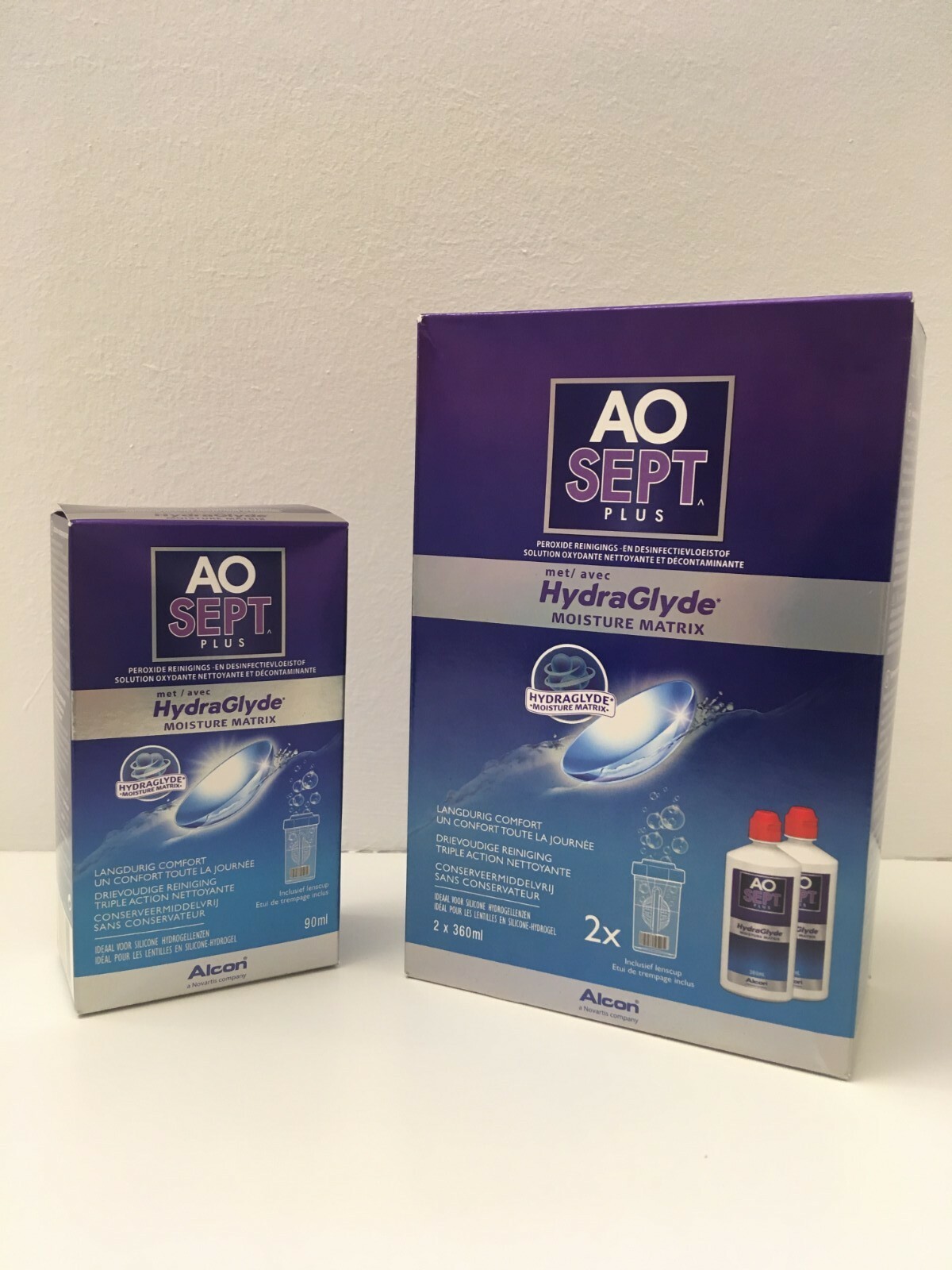 AOSEPT® PLUS mit HydraGlyde® 2x360ml + 1x90ml Peroxidsystem von Alcon
