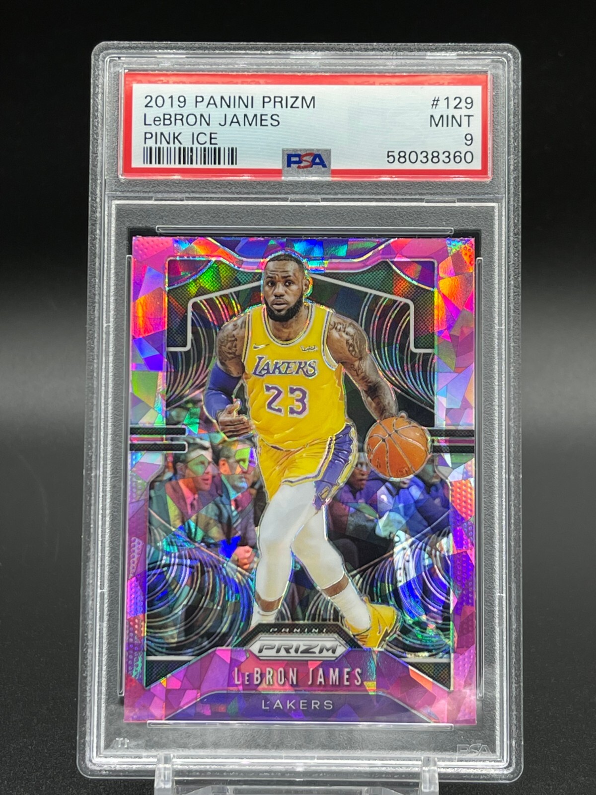 【美品】2019-20 PANINI Prizm LeBron James Lebron James 2019 Panini Prizm Basketball Pink Ice Parallel