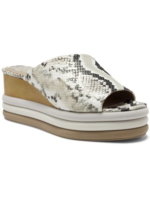 

VINCE CAMUTO Женские бежевые шлепанцы на танкетке Pendrea на платформе 1-1/2 дюйма, 9,5 м, Бежевый, VC-PENDREA