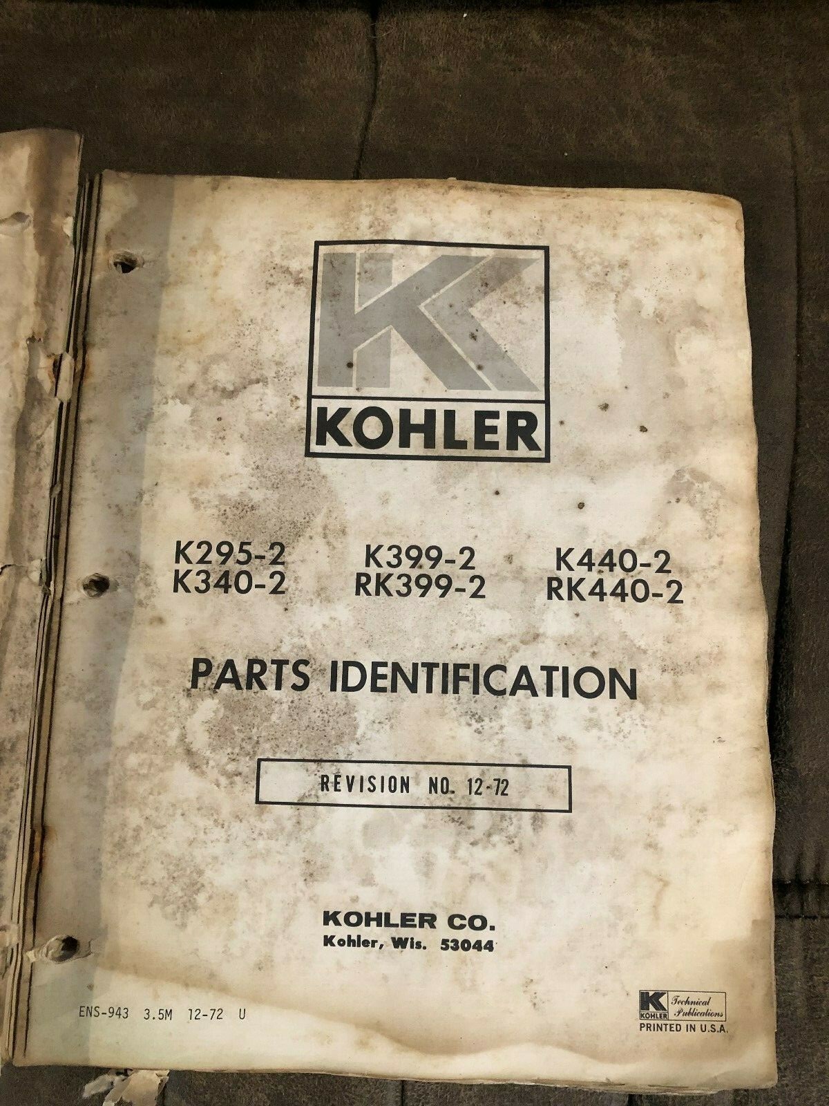 Kohler Two-Cycle Snowmobile Engine Manuals