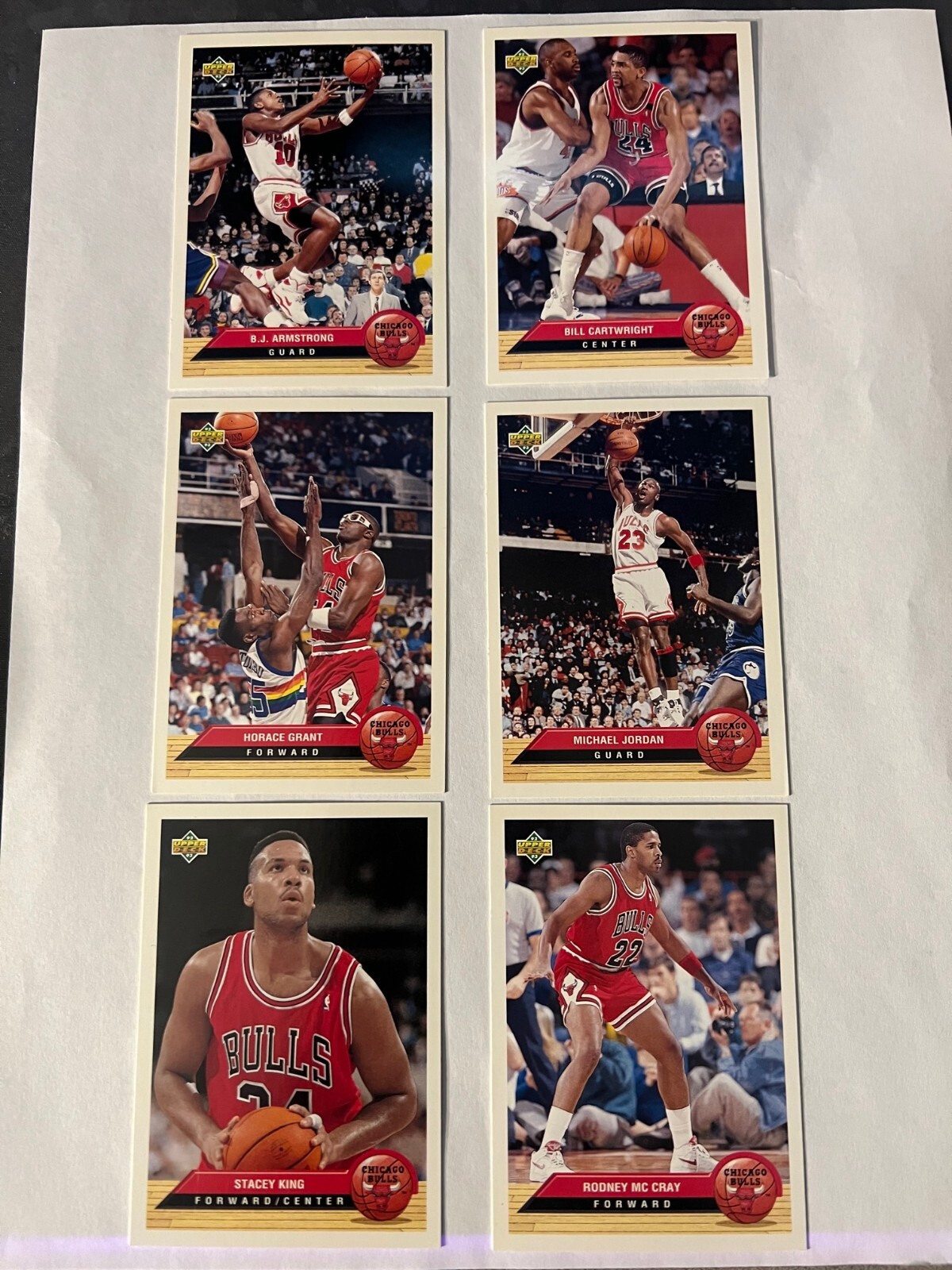 1992-93 Upper Deck McDonald's Chicago Bulls Team Card Set