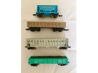 n scale weathered freight cars