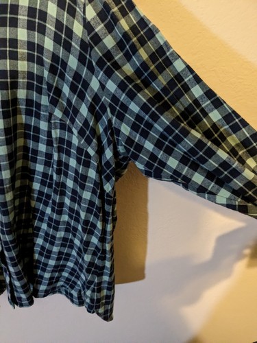 CJ Banks - Womens Size 2X Shirt Button up Flannel Long Sleeve Plaid