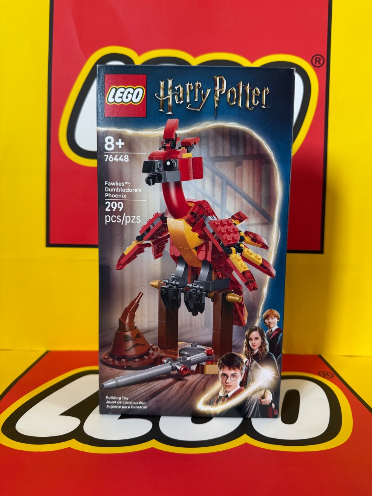 LEGO Harry Potter Fawkes Dumbledore's Phoenix 76448 w/ Sorting Hat