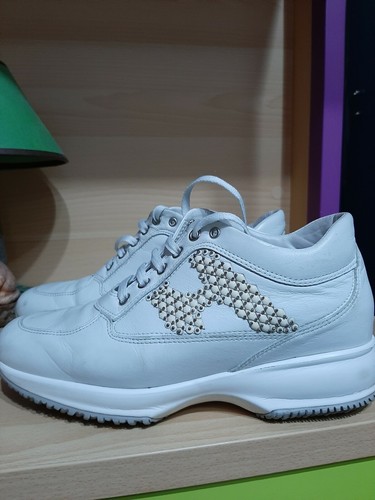 Hogan N.37 Interactive Bianco Bianche Pietre Donna Usate Ragazza Bambina...  | eBay