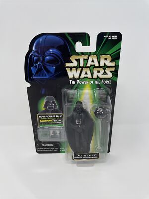 New! Star Wars Power of the Force Darth Vader Commtech Hasbro Action Figure 1999