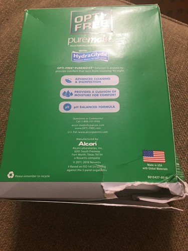 OPTI-FREE PURE MOIST MULTI-PURPOSE TWIN PACK 2x10 OZ EACH EXP 8/2021Lens Case