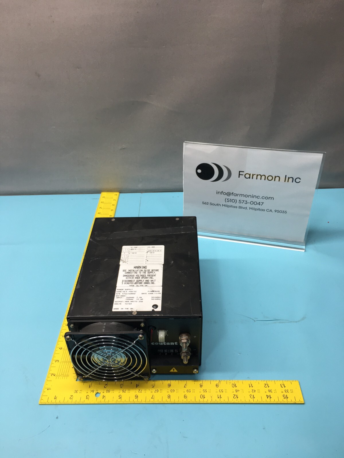 Coutant B23600 Power Supply, 250W, 129862