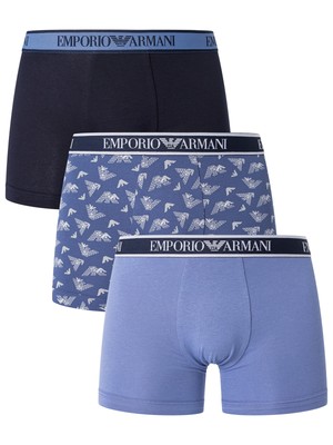 

Набор из 3 мужских трусов-боксеров Emporio Armani, разноцветные, Multicoloured, 111473-3F717-04937