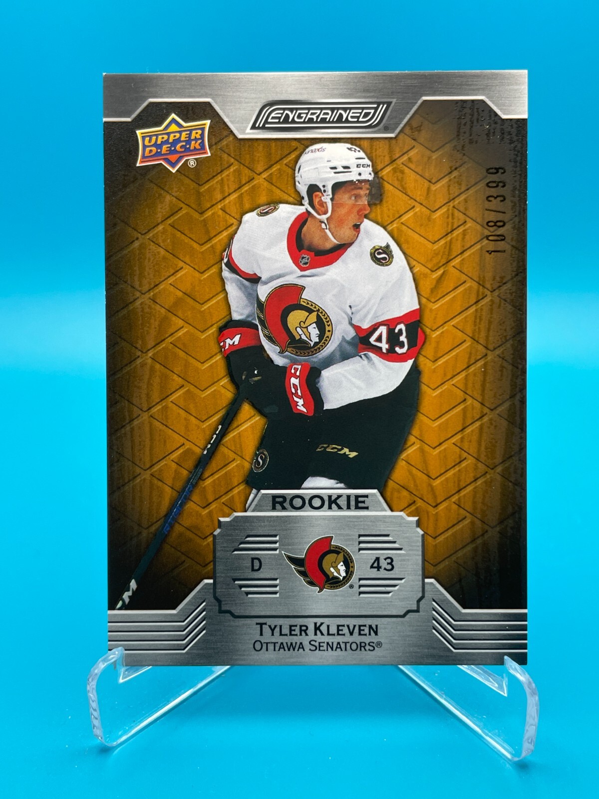 2023-24 Upper Deck Engrained Tyler Kleven Base Rookie 108