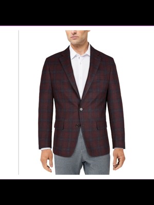 

Бордовый блейзер в клетку RALPH LAUREN Мужской, Burgundy, LETO12P10185