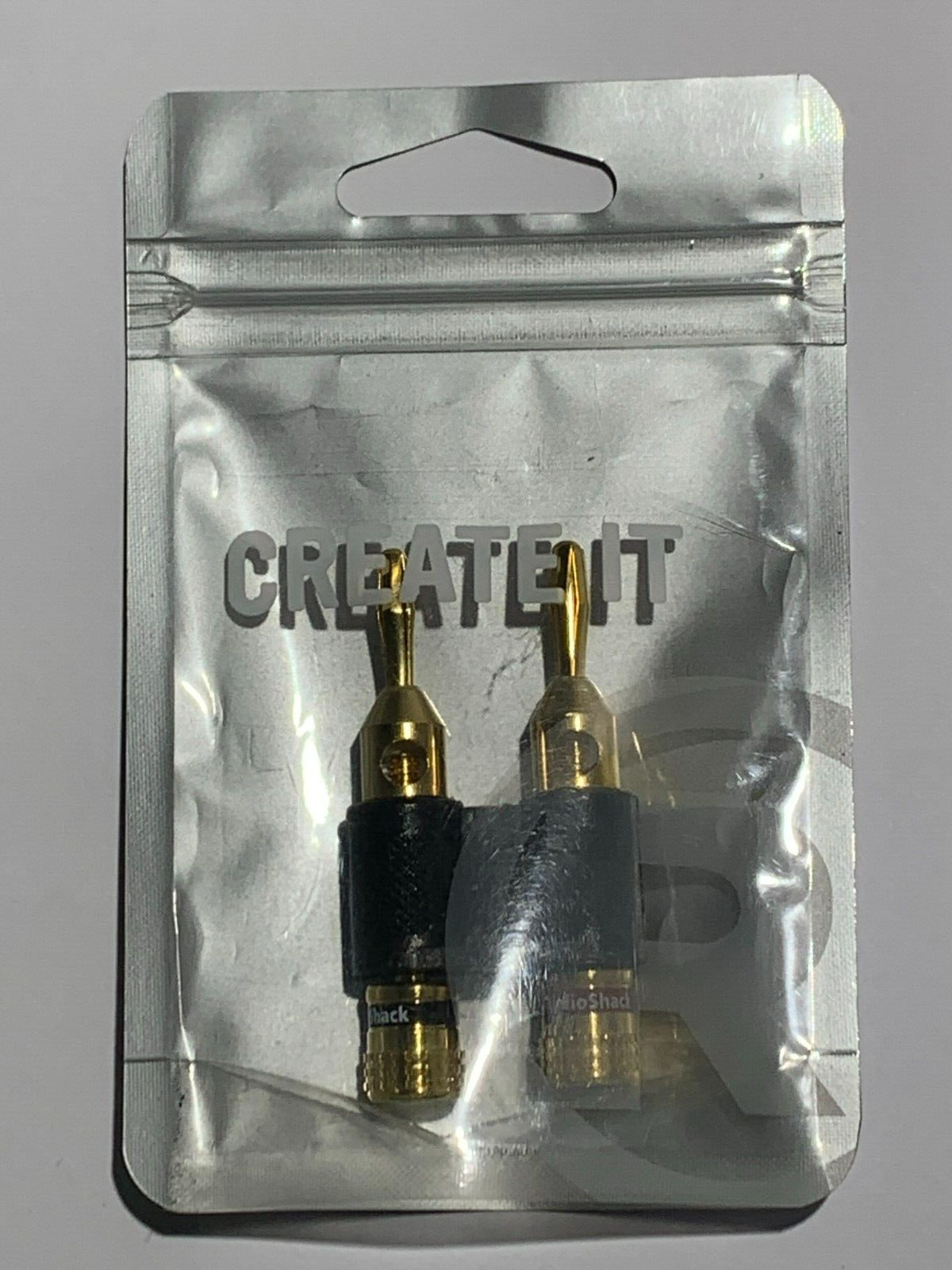 Radio Shack Gold Plated Dual Banana Plug, New 2780308