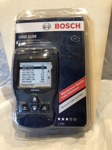 Bosch Obd Ii 1150 Info Scan Eng Trans Abs Graph & Live Data Scan Tool