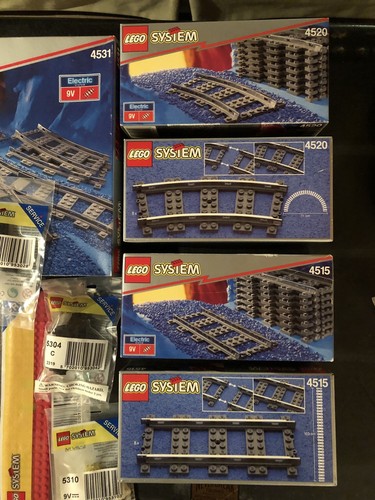 HUGE lot Sealed Boxes Lego System 4515 4519 4520 4531 Train Track