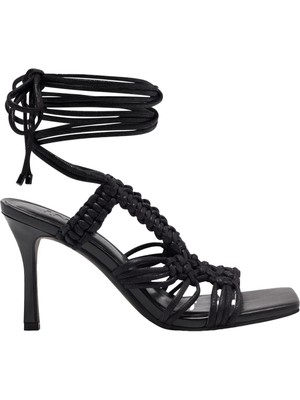 

Женские черные босоножки на каблуке-шпильке INC с ремешками и квадратным носком, размер 7,5 м, Черный, 10014774900